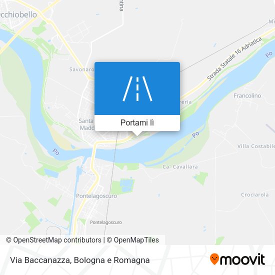 Mappa Via Baccanazza