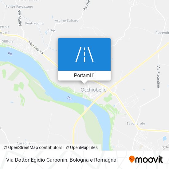 Mappa Via Dottor Egidio Carbonin
