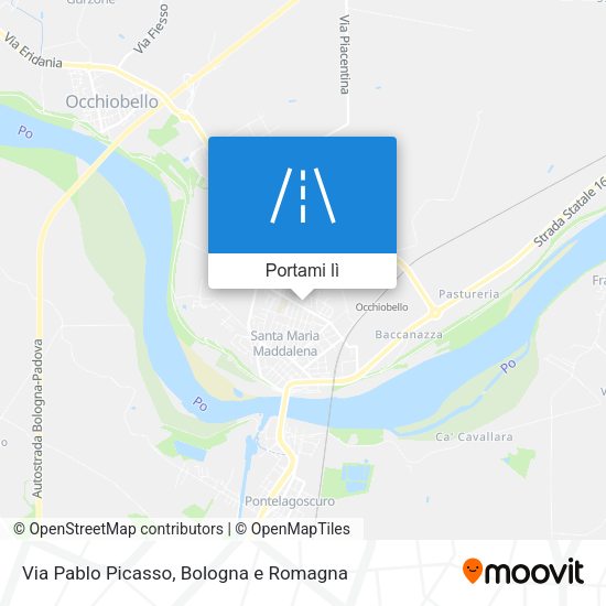Mappa Via Pablo Picasso