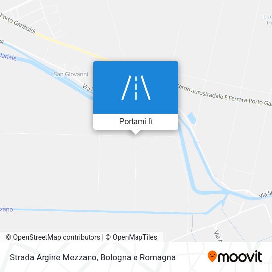 Mappa Strada Argine Mezzano
