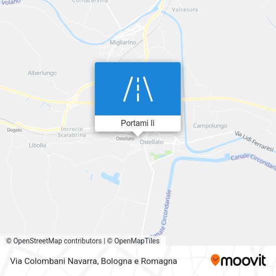 Mappa Via Colombani Navarra