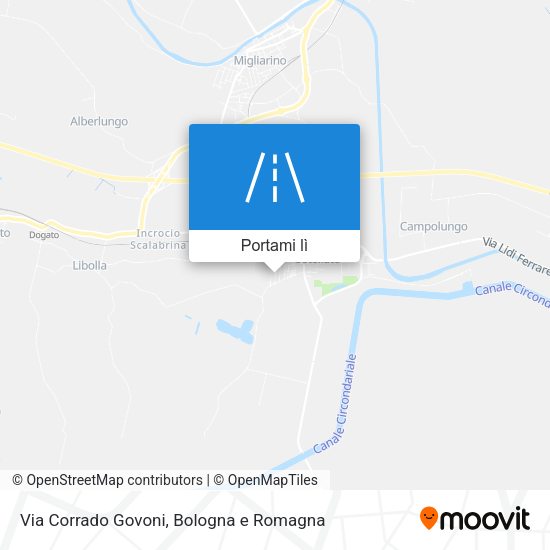 Mappa Via Corrado Govoni