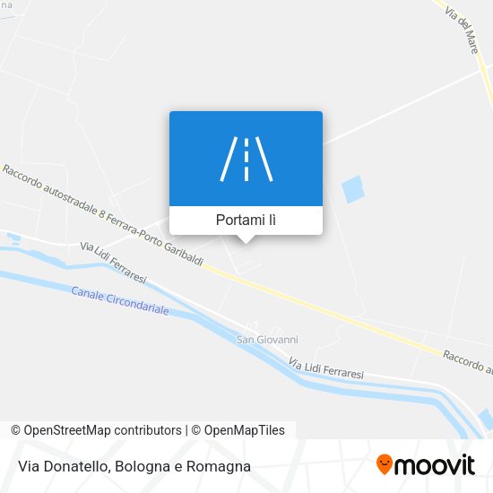 Mappa Via Donatello