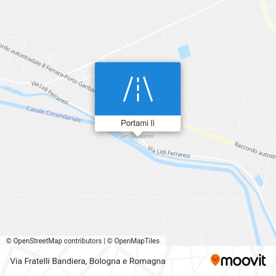 Mappa Via Fratelli Bandiera