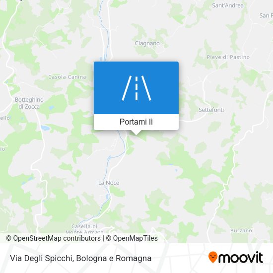 Mappa Via Degli Spicchi