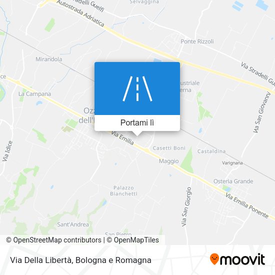 Mappa Via Della Libertà