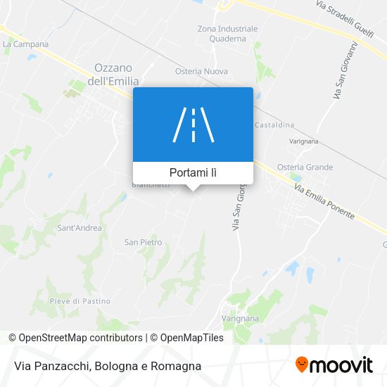 Mappa Via Panzacchi
