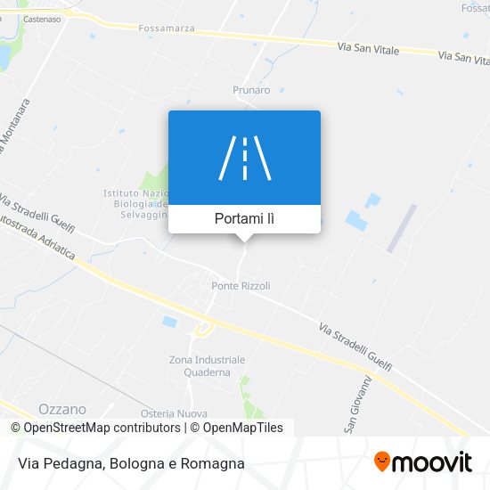 Mappa Via Pedagna