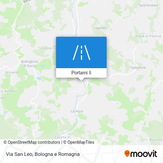 Mappa Via San Leo