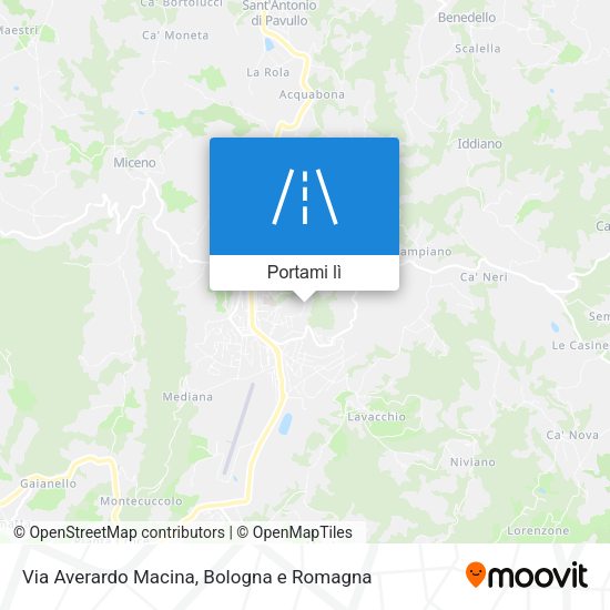 Mappa Via Averardo Macina