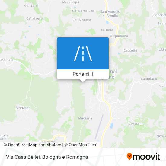 Mappa Via Casa Bellei