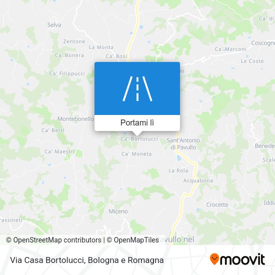 Mappa Via Casa Bortolucci