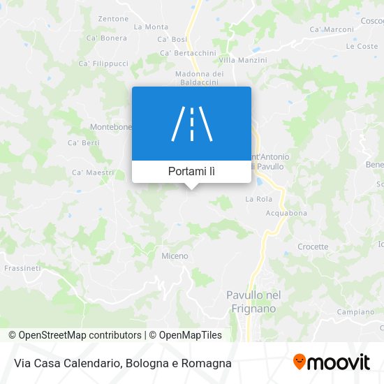 Mappa Via Casa Calendario