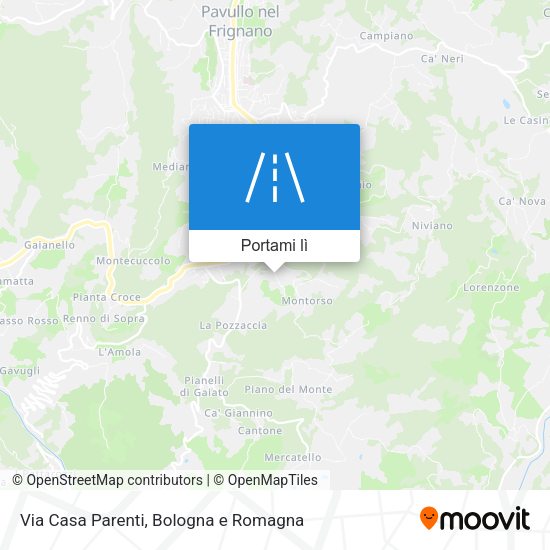 Mappa Via Casa Parenti