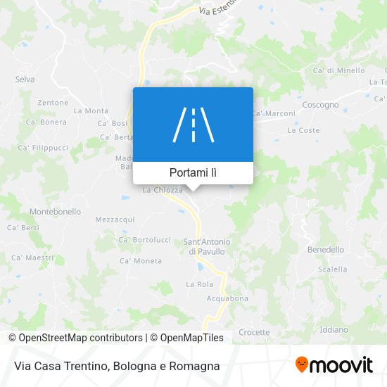Mappa Via Casa Trentino