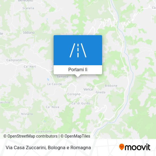 Mappa Via Casa Zuccarini