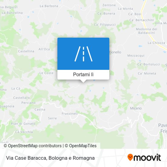 Mappa Via Case Baracca