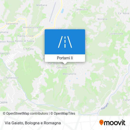 Mappa Via Gaiato