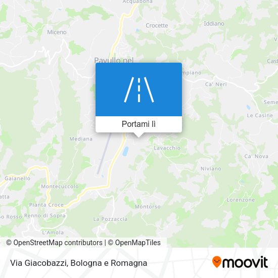 Mappa Via Giacobazzi