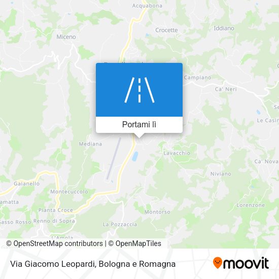 Mappa Via Giacomo Leopardi