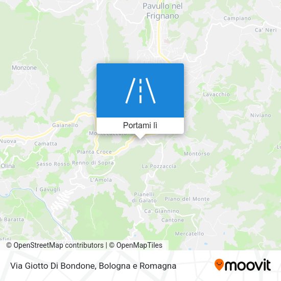 Mappa Via Giotto Di Bondone
