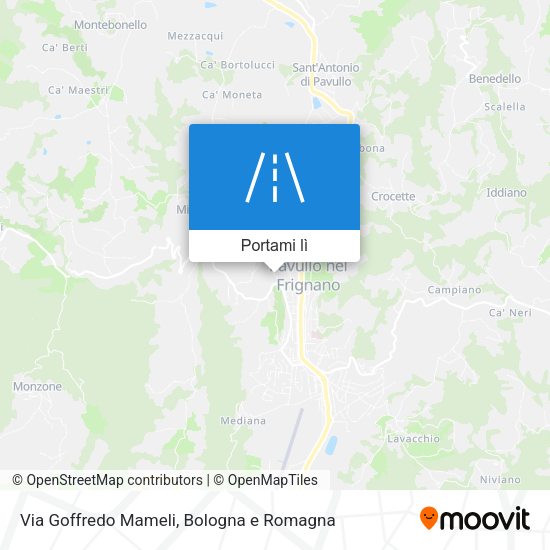 Mappa Via Goffredo Mameli