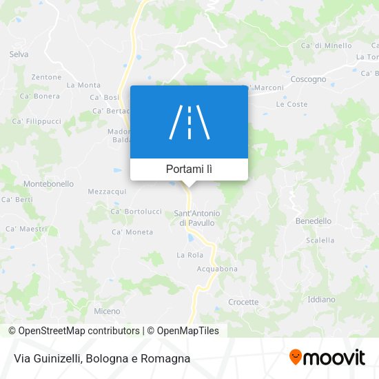 Mappa Via Guinizelli
