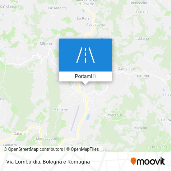 Mappa Via Lombardia