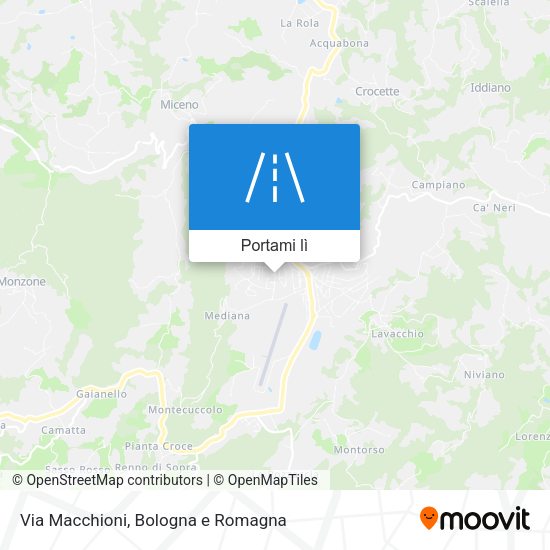 Mappa Via Macchioni