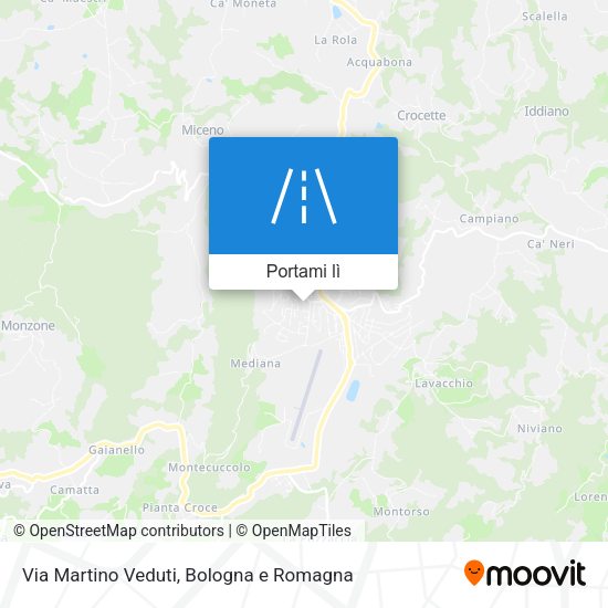 Mappa Via Martino Veduti