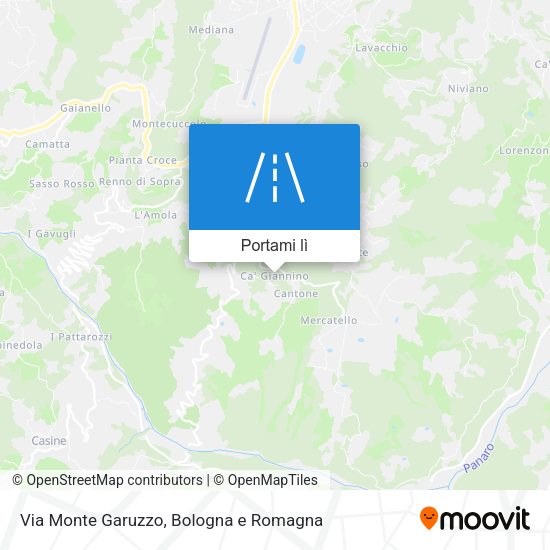Mappa Via Monte Garuzzo
