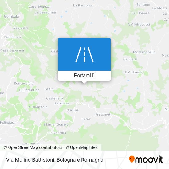 Mappa Via Mulino Battistoni