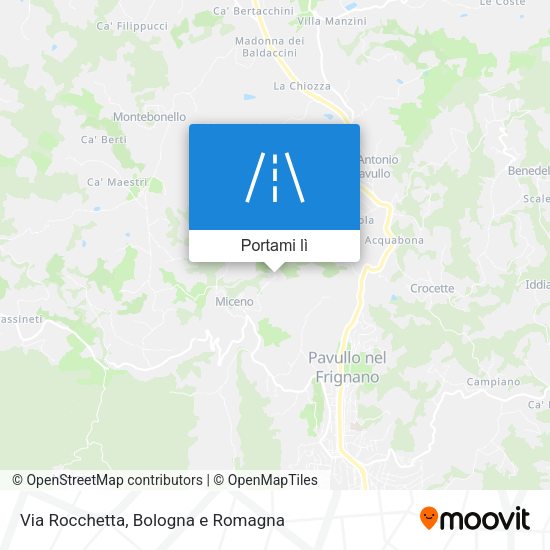 Mappa Via Rocchetta