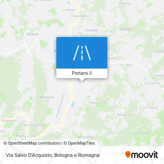 Mappa Via Salvo D'Acquisto