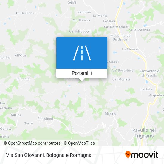 Mappa Via San Giovanni