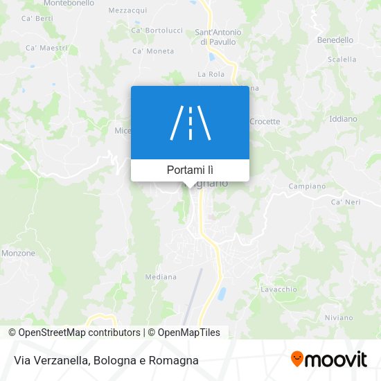 Mappa Via Verzanella