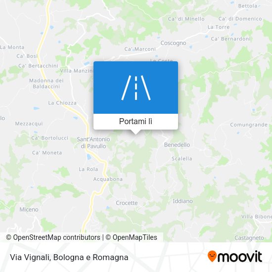Mappa Via Vignali