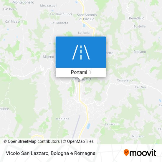 Mappa Vicolo San Lazzaro