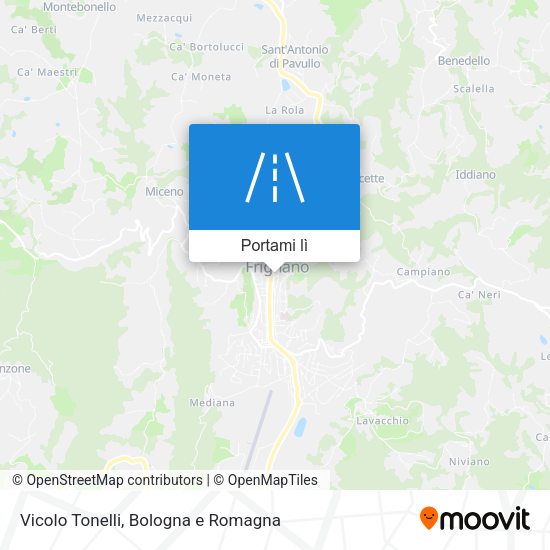 Mappa Vicolo Tonelli