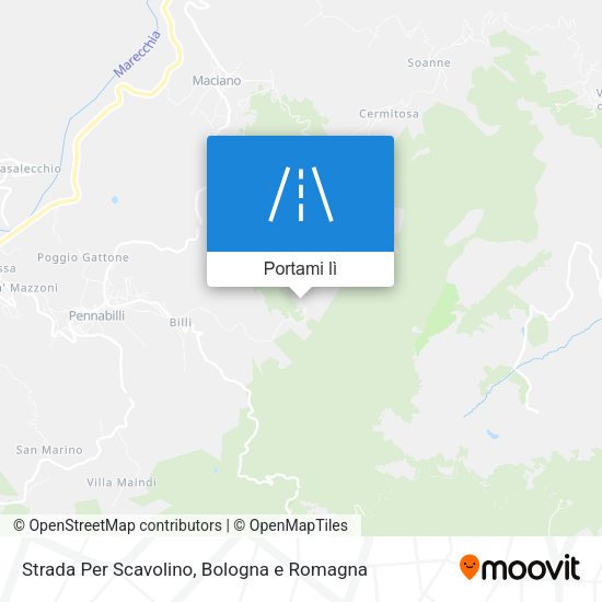 Mappa Strada Per Scavolino