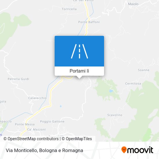 Mappa Via Monticello