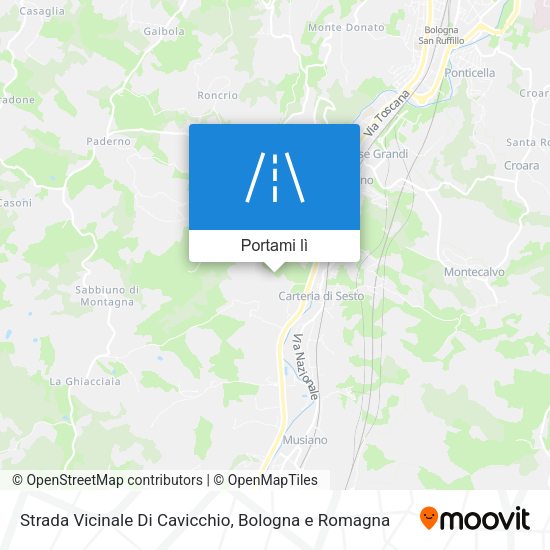 Mappa Strada Vicinale Di Cavicchio