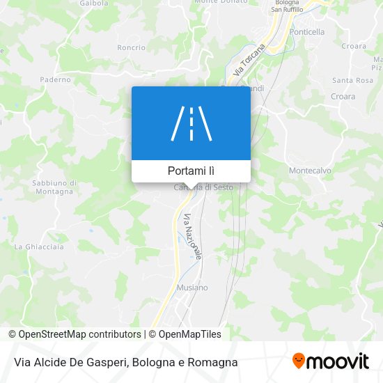 Mappa Via Alcide De Gasperi