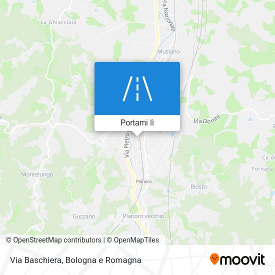 Mappa Via Baschiera