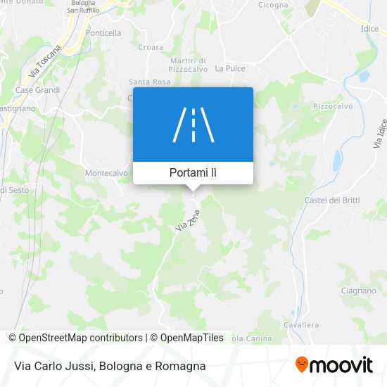Mappa Via Carlo Jussi