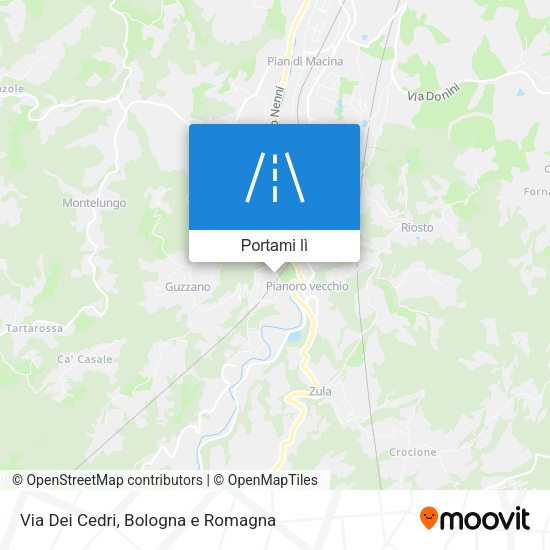 Mappa Via Dei Cedri