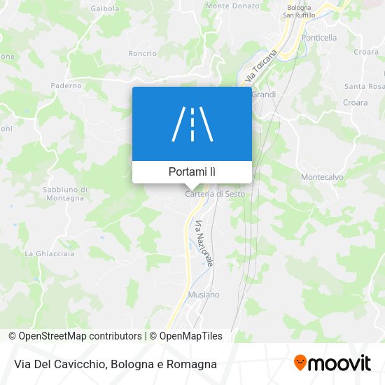 Mappa Via Del Cavicchio