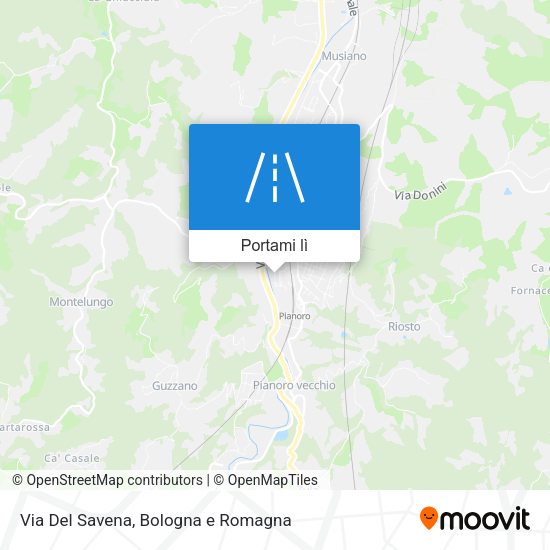 Mappa Via Del Savena