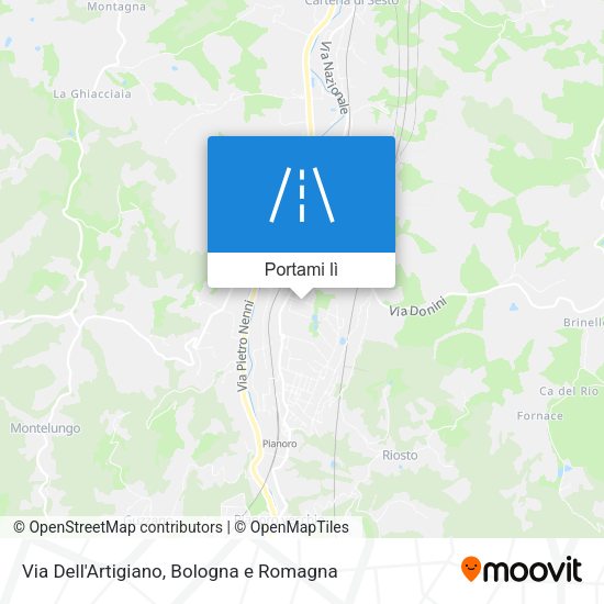 Mappa Via Dell'Artigiano