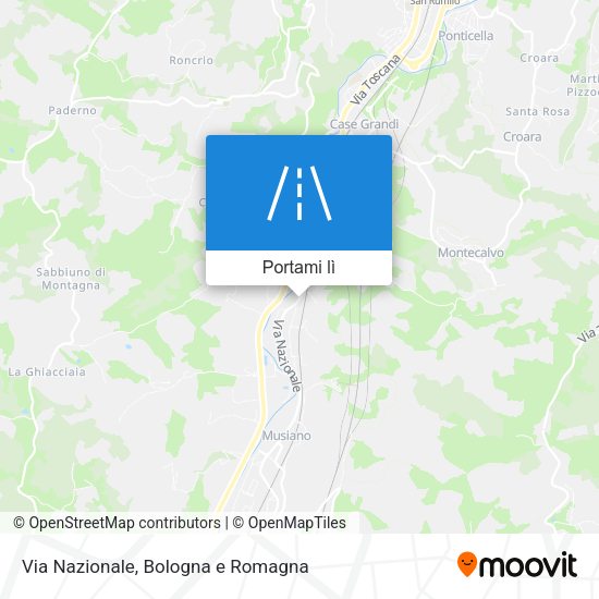 Mappa Via Nazionale